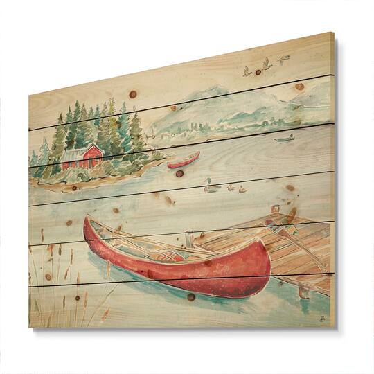 Designart - Lake House Canoes II